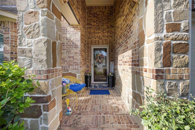 29903 Tallow Grove Ln, Brookshire, TX 77423 - doorway to property featuring brick siding