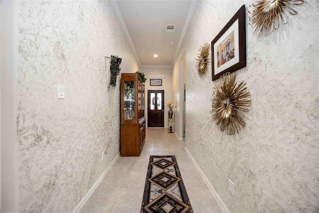29903 Tallow Grove Ln, Brookshire, TX 77423 - hall with crown molding and light tile patterned flooring
