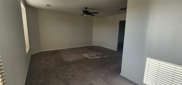 25202 Wells Station Ct, Katy, TX 77493 - empty room with carpet floors and a ceiling fan