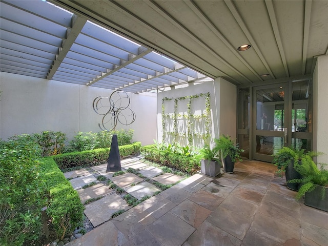3124 Mid Ln, Houston, TX 77027 - view of patio / terrace featuring a pergola