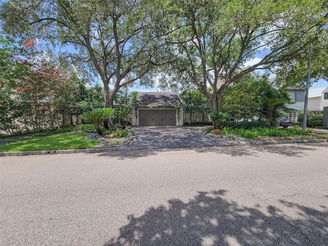 3124 Mid Ln, Houston, TX 77027 - obstructed view of property with driveway and a garage