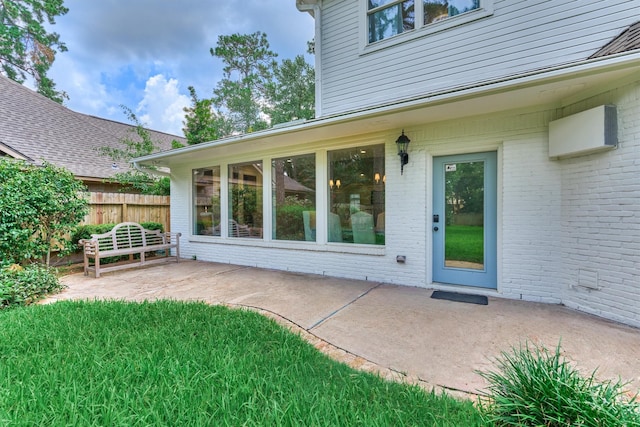 23119 Hampton Forest Ln, Spring, TX 77389 - entrance to property featuring brick siding and a patio