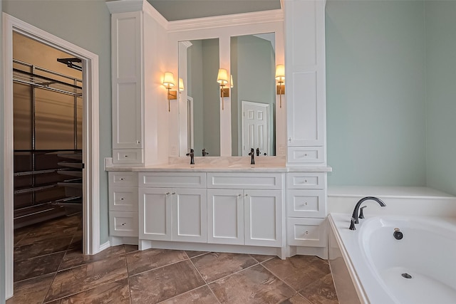 3631 Rocky Ledge Ln, Katy, TX 77494 - full bathroom with double vanity and a bath