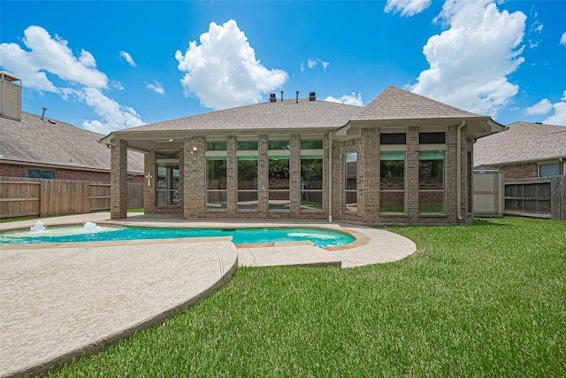 3631 Rocky Ledge Ln, Katy, TX 77494 - view of pool with a patio area and a fenced backyard
