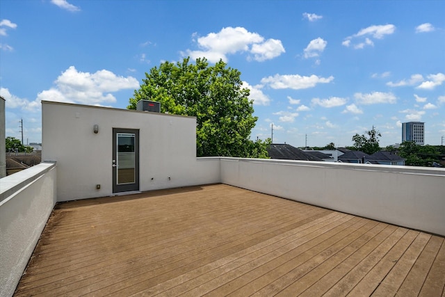 1728 Michigan St Unit C, Houston, TX 77006 - view of wooden deck