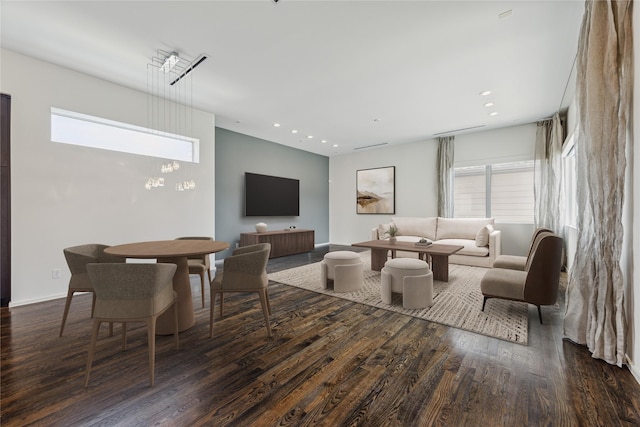 1728 Michigan St Unit C, Houston, TX 77006 - living room featuring wood finished floors, healthy amount of natural light, and recessed lighting