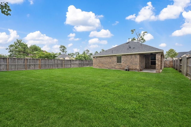 16863 Big Reed Dr, Humble, TX 77346 - fenced backyard with a patio area