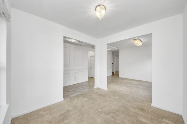 3619 Barkers Run Dr, Houston, TX 77084 - empty room with light carpet and light tile patterned flooring