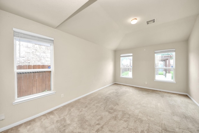 3619 Barkers Run Dr, Houston, TX 77084 - carpeted empty room featuring baseboards and vaulted ceiling