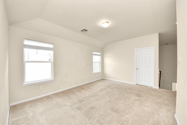3619 Barkers Run Dr, Houston, TX 77084 - carpeted spare room featuring lofted ceiling and baseboards