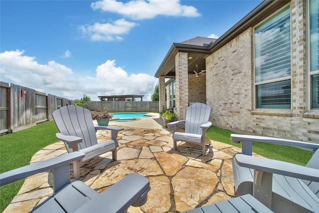 4327 Sage Glen Ln, Fulshear, TX 77441 - fenced backyard with a patio area