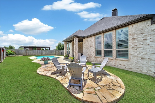 4327 Sage Glen Ln, Fulshear, TX 77441 - fenced backyard with a patio