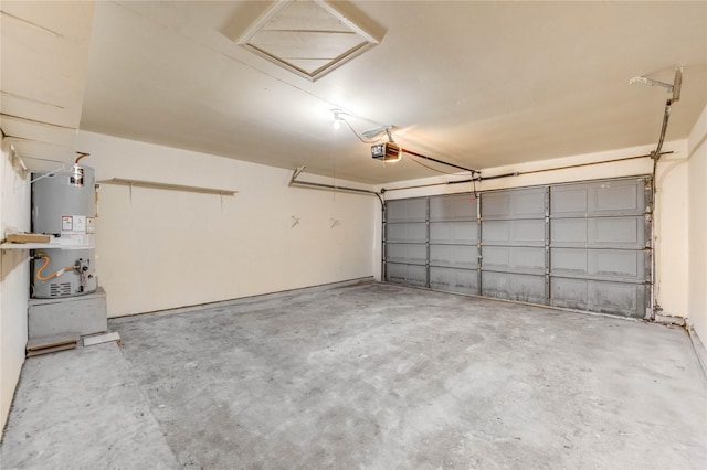 2710 Magnolia Ct, Stafford, TX 77477 - garage with water heater and a garage door opener