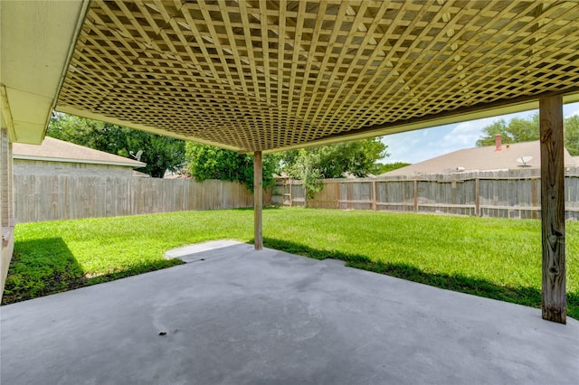 2710 Magnolia Ct, Stafford, TX 77477 - fenced backyard with a patio