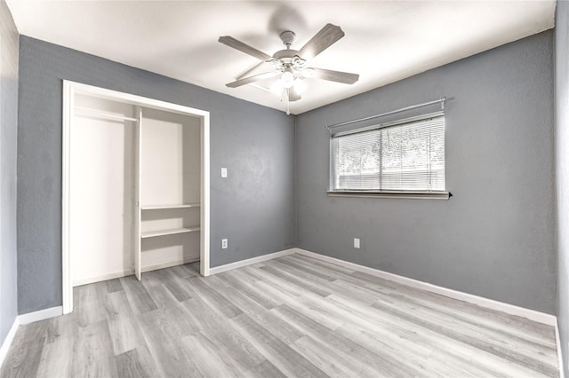 2710 Magnolia Ct, Stafford, TX 77477 - unfurnished bedroom with wood finished floors and a ceiling fan