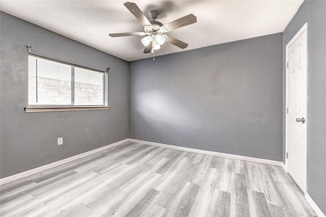 2710 Magnolia Ct, Stafford, TX 77477 - unfurnished room featuring ceiling fan and light wood-style floors