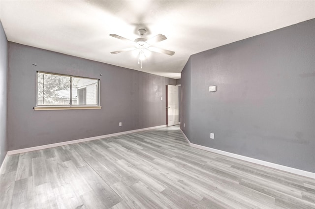 2710 Magnolia Ct, Stafford, TX 77477 - unfurnished room with a ceiling fan and light wood-type flooring