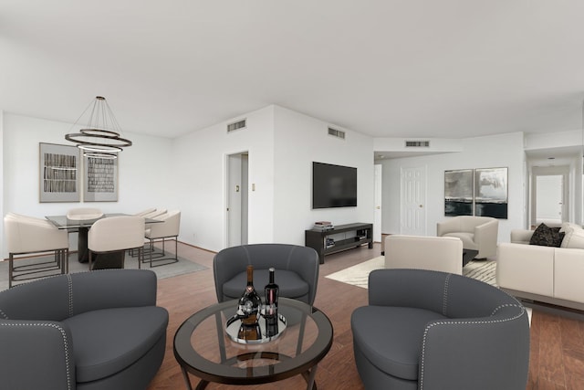 15 Greenway Plz Unit 10G, Houston, TX 77046 - living area featuring wood finished floors