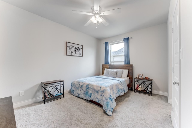 6907 Pondhawk Dr, Katy, TX 77493 - bedroom with carpet floors and a ceiling fan