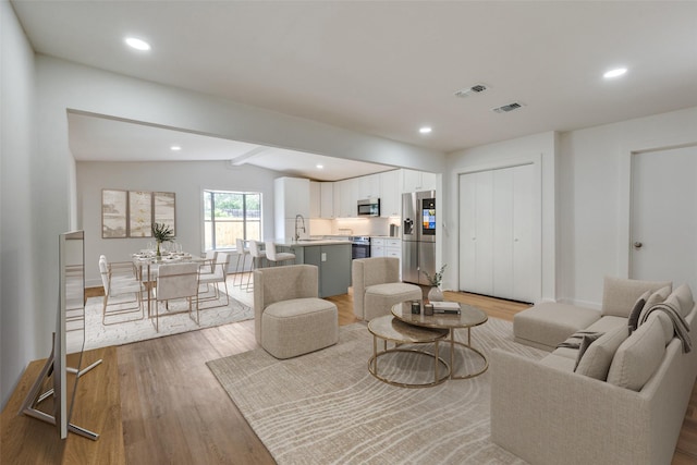 527 Blakeley Dr, San Antonio, TX 78209 - living area with wood finished floors and recessed lighting