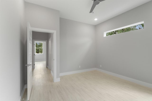 301 Knights Row, Horseshoe Bay, TX 78657 - empty room featuring a ceiling fan and recessed lighting