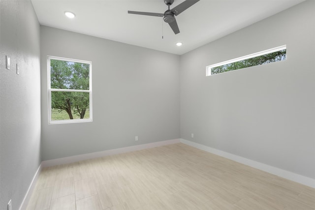 301 Knights Row, Horseshoe Bay, TX 78657 - unfurnished room featuring ceiling fan and recessed lighting