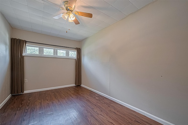 22303 Walnut Valley Dr, Spring, TX 77389 - unfurnished room featuring ceiling fan and wood finished floors