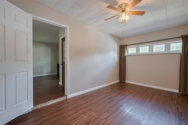 22303 Walnut Valley Dr, Spring, TX 77389 - unfurnished room featuring wood finished floors and ceiling fan