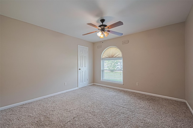 22303 Walnut Valley Dr, Spring, TX 77389 - unfurnished room with ceiling fan and carpet flooring