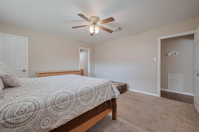 22303 Walnut Valley Dr, Spring, TX 77389 - carpeted bedroom featuring baseboards and a ceiling fan