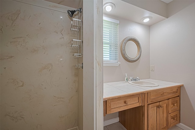 22303 Walnut Valley Dr, Spring, TX 77389 - full bathroom featuring vanity and a shower