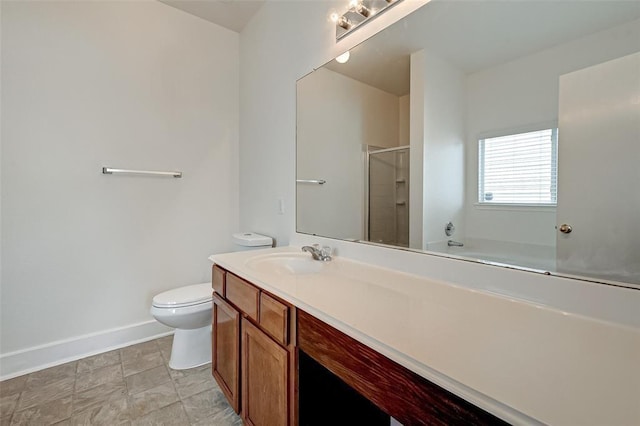 11920 Princess Garden Way, Houston, TX 77047 - full bathroom featuring vanity and a shower with door