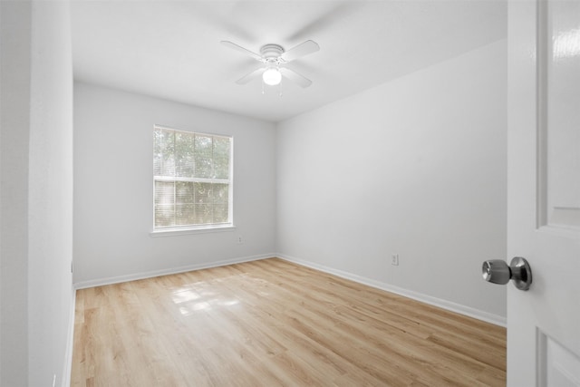 6810 Strathmore Place Ct, Katy, TX 77449 - unfurnished room with a ceiling fan and light wood finished floors