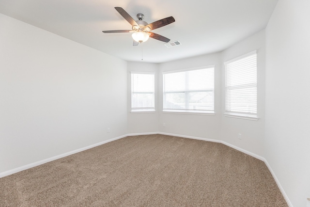 2931 Orchid Ranch Dr, Katy, TX 77494 - carpeted empty room with ceiling fan and baseboards