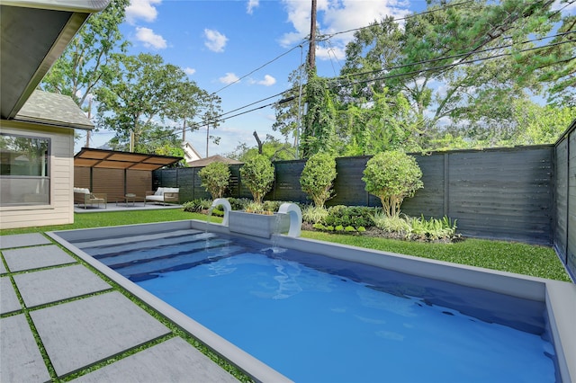 962 Lamonte Ln, Houston, TX 77018 - view of pool featuring a fenced backyard and a patio