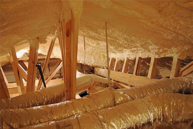 3319 Shadowcrest Ln, Spring, TX 77380 - view of unfinished attic