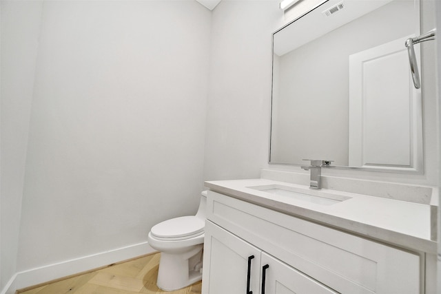 2206 Lou Ellen Ln Unit C, Houston, TX 77018 - half bath with vanity and wood finished floors