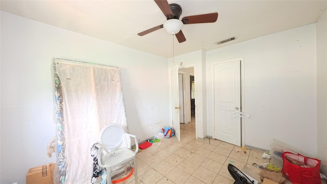 10506 Rosehaven Dr, Houston, TX 77051 - game room featuring a ceiling fan and light tile patterned floors