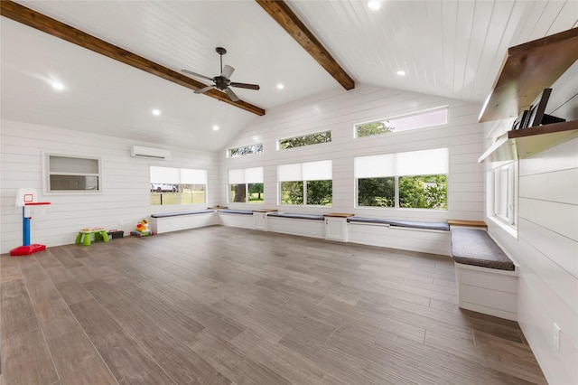1305 Haines Dr, College Station, TX 77840 - unfurnished sunroom with plenty of natural light and a wall mounted AC