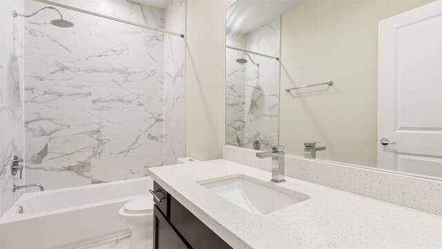 152 Knightsbridge Park Ln, Houston, TX 77018 - bathroom with vanity and shower / tub combination