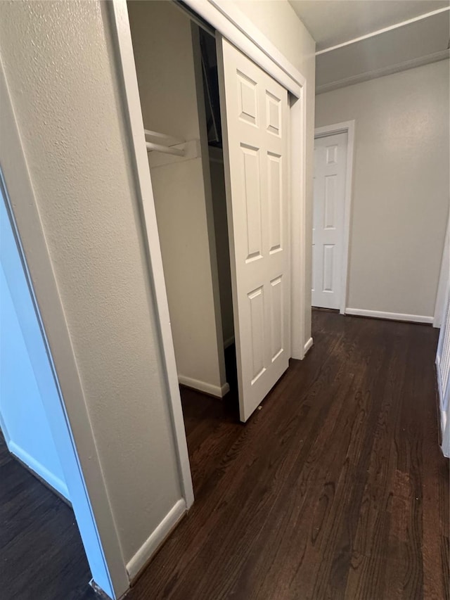 209 W 8th St, Deer Park, TX 77536 - hall featuring dark wood-style floors