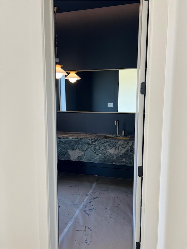 20410 Tealpointe Ridge Ln, Tomball, TX 77377 - unfurnished bedroom with a sink and concrete flooring