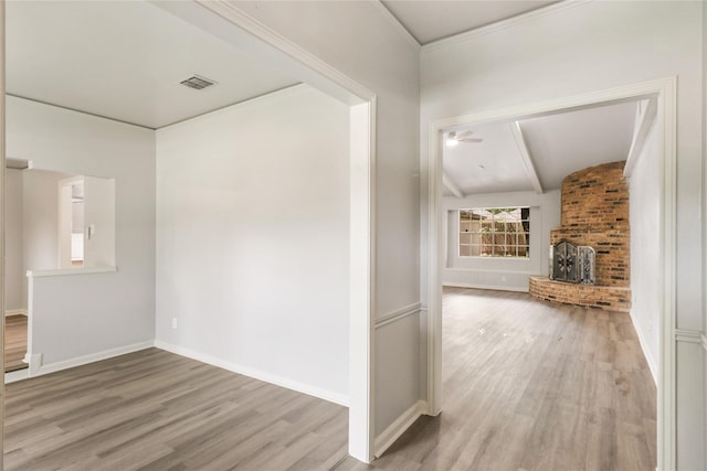 8302 Burning Hills Dr, Houston, TX 77071 - hallway with wood finished floors