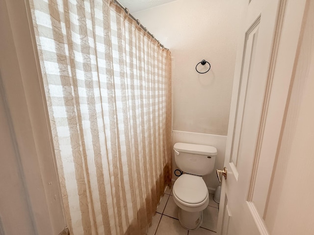 309 Baycrest Dr, League City, TX 77573 - bathroom with toilet and tile patterned floors