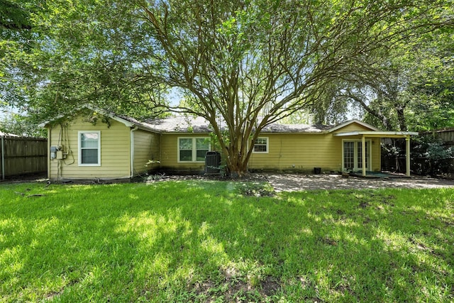 6305 S Rice Ave, Bellaire, TX 77401 - rear view of property featuring french doors