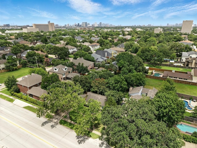 6305 S Rice Ave, Bellaire, TX 77401 - drone / aerial view of city skyline