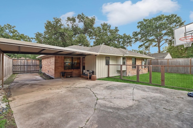 2327 Lamonte Ln, Houston, TX 77018 - back of house featuring brick siding and concrete driveway