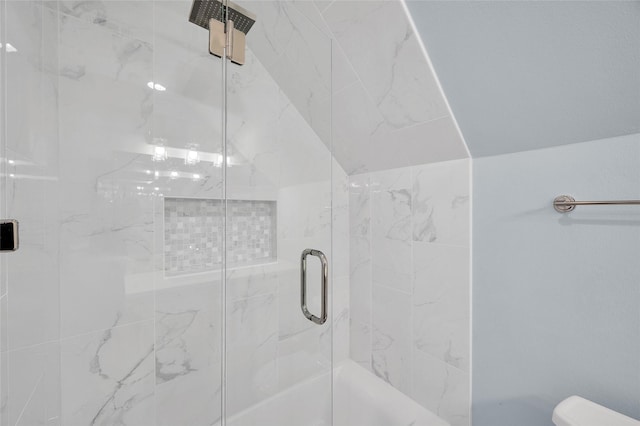 738 Stone Mountain Dr, Conroe, TX 77302 - full bathroom featuring a marble finish shower and toilet