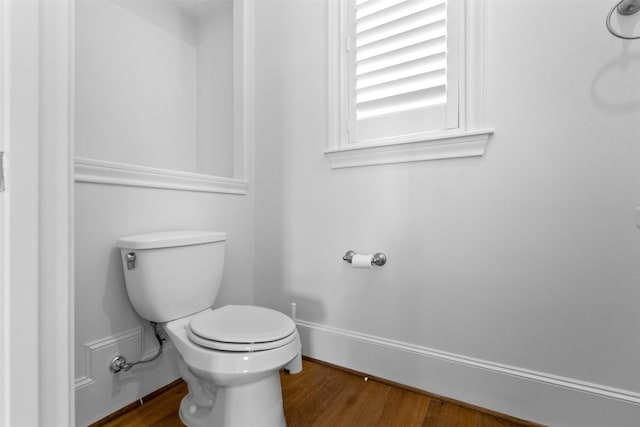 1156 Mosaico Ln, Houston, TX 77055 - bathroom with toilet and wood finished floors