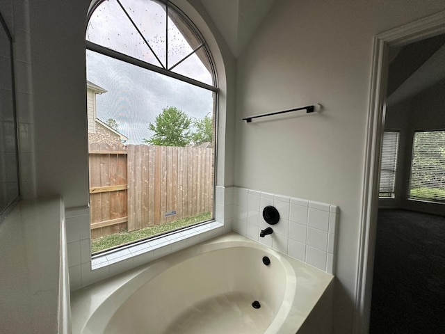 2606 Iris Ct, Pearland, TX 77584 - bathroom featuring a garden tub